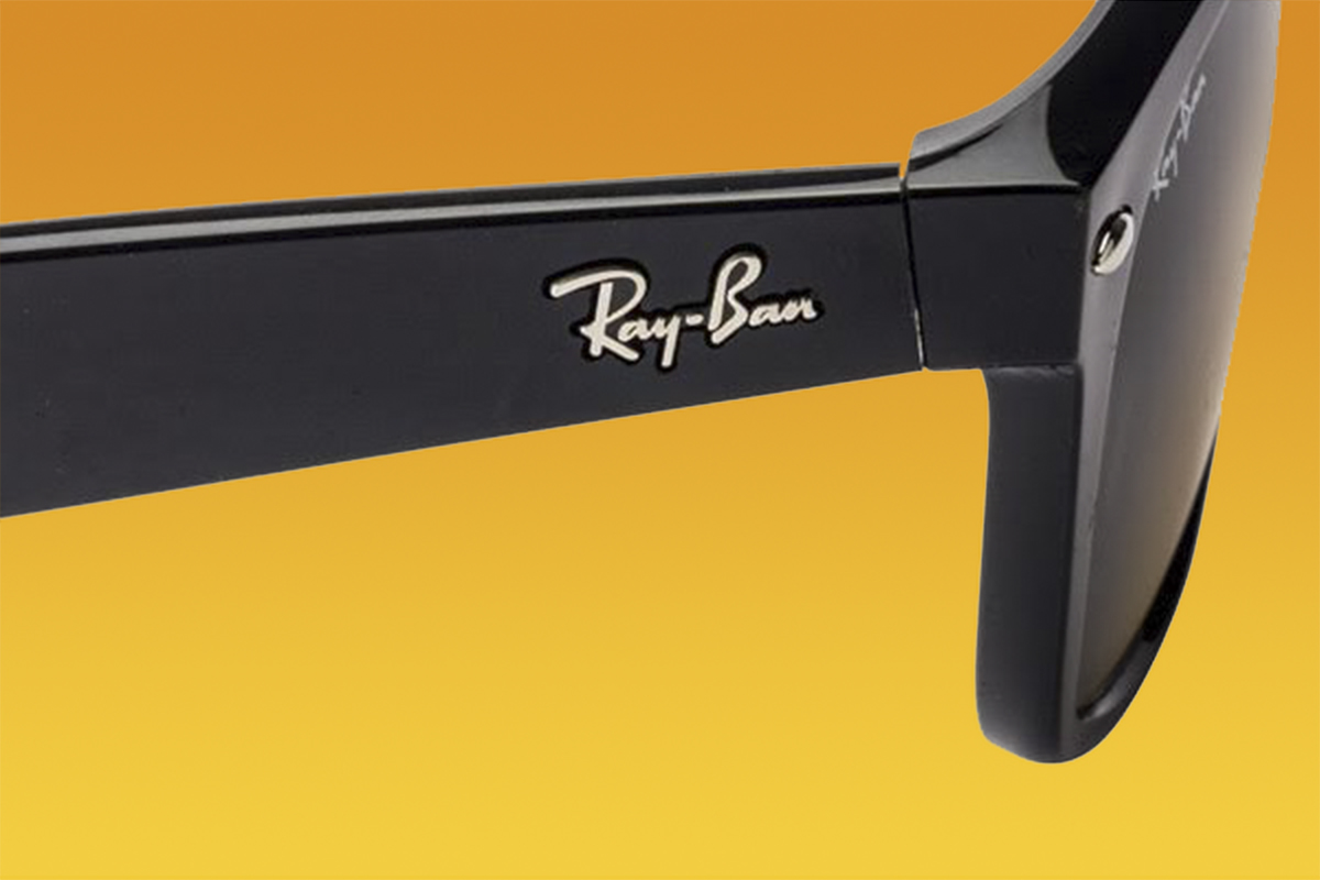 Jak rozpoznać podrabiane okulary przeciwsłoneczne Ray-Ban: czarne okulary Ray-Ban JUSTIN CLASSIC